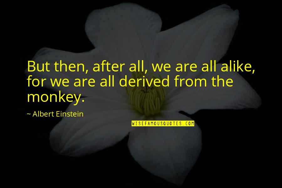 Frothed Egg Quotes By Albert Einstein: But then, after all, we are all alike,