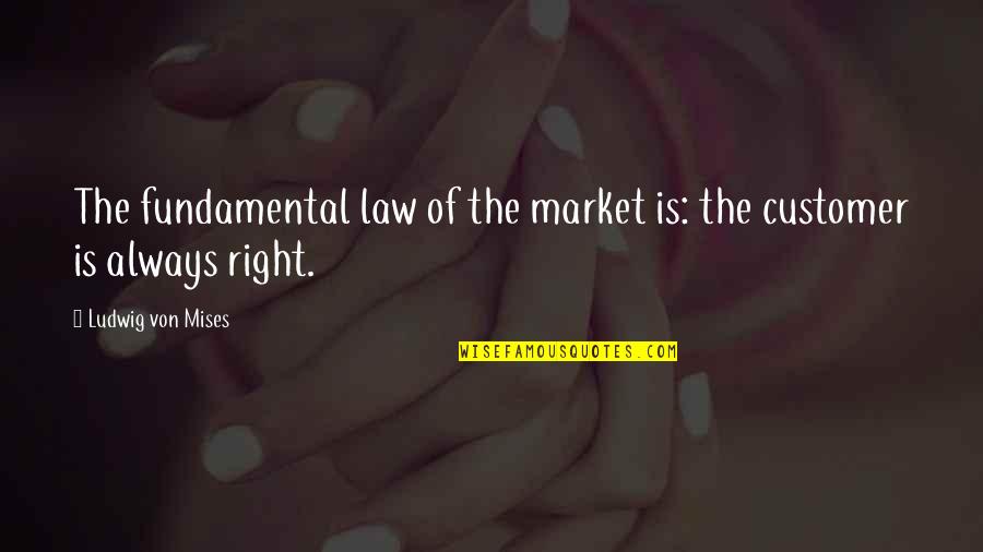 Frowzy Antonym Quotes By Ludwig Von Mises: The fundamental law of the market is: the Frowzy Antonym Quotes By Ludwig Von Mises: The fundamental law of the market is: the