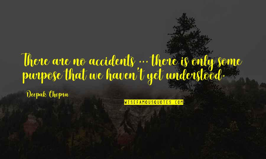 Fruits Of Labour Quotes By Deepak Chopra: There are no accidents ... there is only