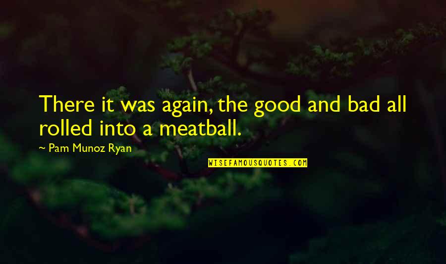 Frumps Dragon Quotes By Pam Munoz Ryan: There it was again, the good and bad Frumps Dragon Quotes By Pam Munoz Ryan: There it was again, the good and bad