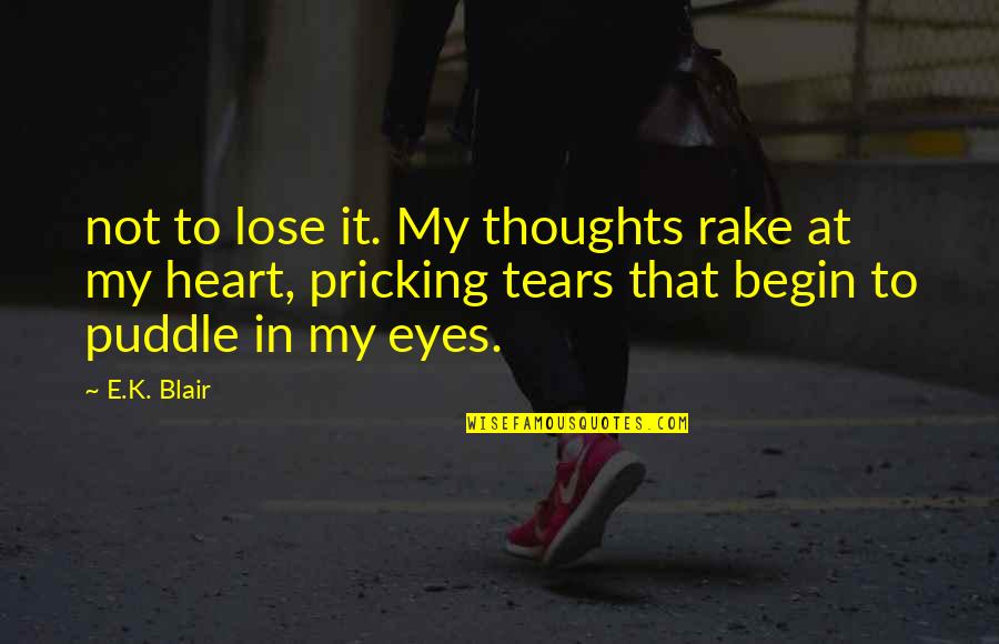 Fujishige Disney Quotes By E.K. Blair: not to lose it. My thoughts rake at Fujishige Disney Quotes By E.K. Blair: not to lose it. My thoughts rake at