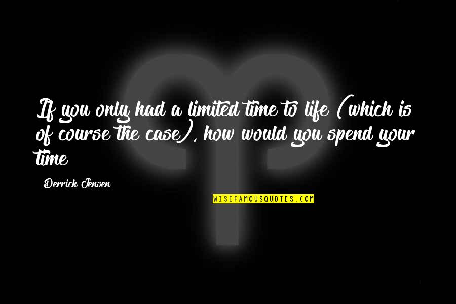 Fujitsu Air Conditioning Quotes By Derrick Jensen: If you only had a limited time to