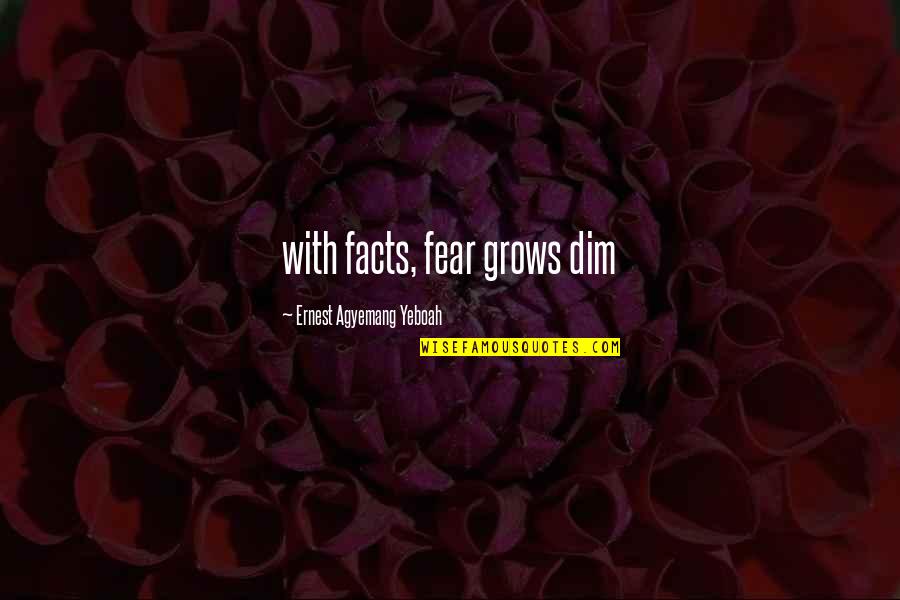 Fulfills Synonyms Quotes By Ernest Agyemang Yeboah: with facts, fear grows dim Fulfills Synonyms Quotes By Ernest Agyemang Yeboah: with facts, fear grows dim