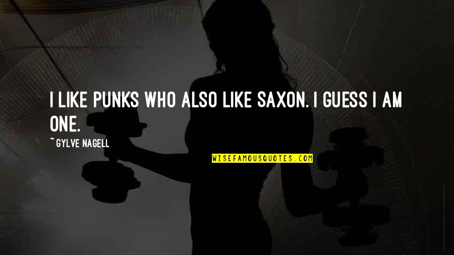 Fulgentius Metaforalis Quotes By Gylve Nagell: I like punks who also like Saxon. I Fulgentius Metaforalis Quotes By Gylve Nagell: I like punks who also like Saxon. I
