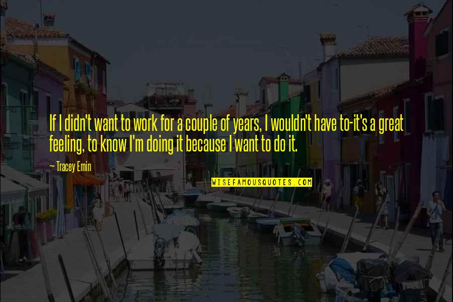 Fulgieri Quotes By Tracey Emin: If I didn't want to work for a Fulgieri Quotes By Tracey Emin: If I didn't want to work for a