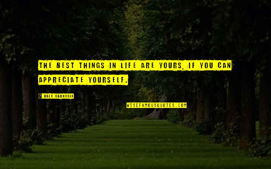 Full Figured Quotes By Dale Carnegie: The best things in life are yours, if