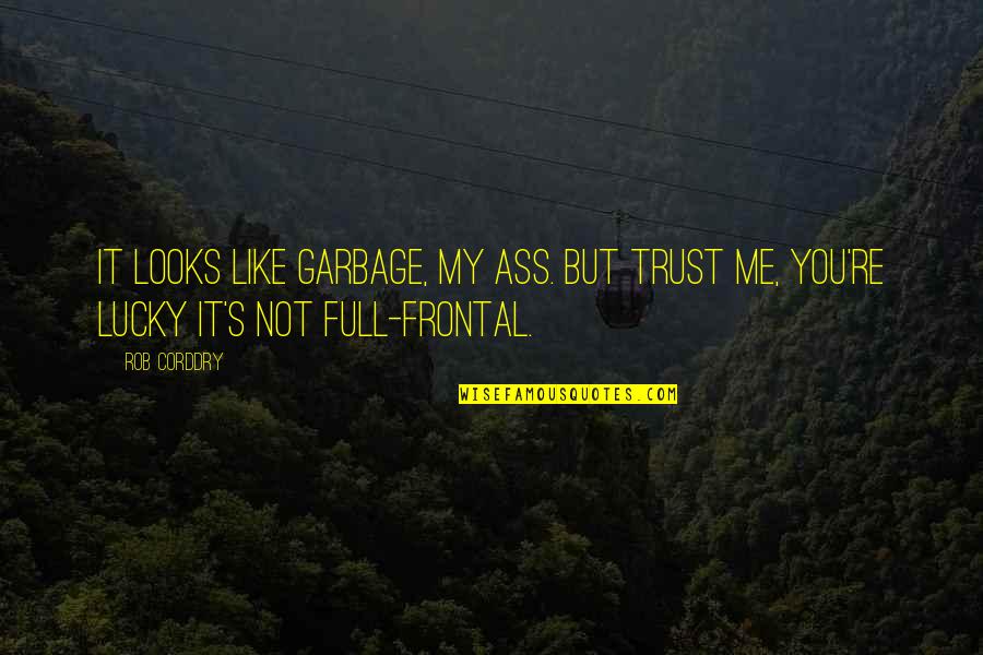 Full Trust Quotes By Rob Corddry: It looks like garbage, my ass. But trust