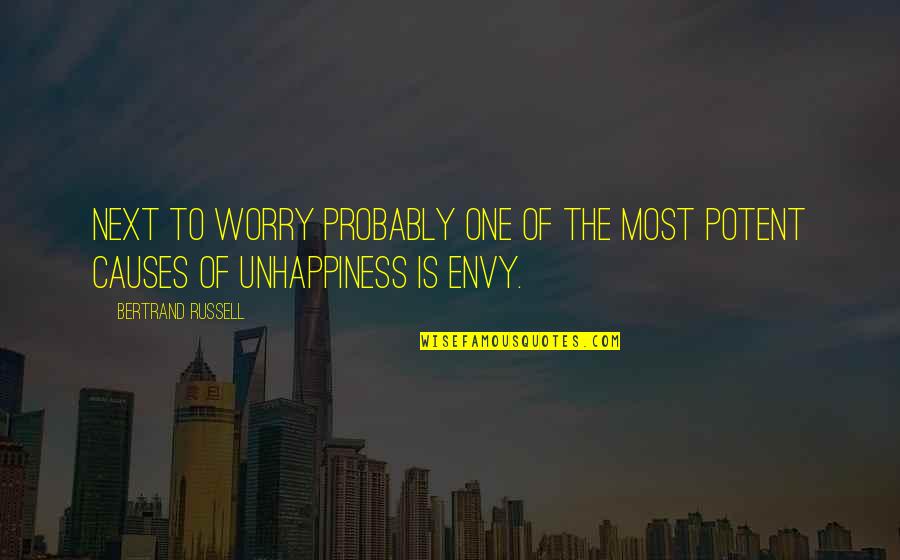 Fulton Bank Quotes By Bertrand Russell: Next to worry probably one of the most Fulton Bank Quotes By Bertrand Russell: Next to worry probably one of the most