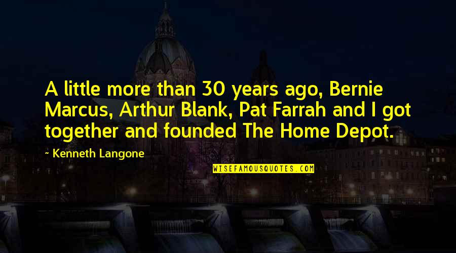 Fumosin Quotes By Kenneth Langone: A little more than 30 years ago, Bernie Fumosin Quotes By Kenneth Langone: A little more than 30 years ago, Bernie