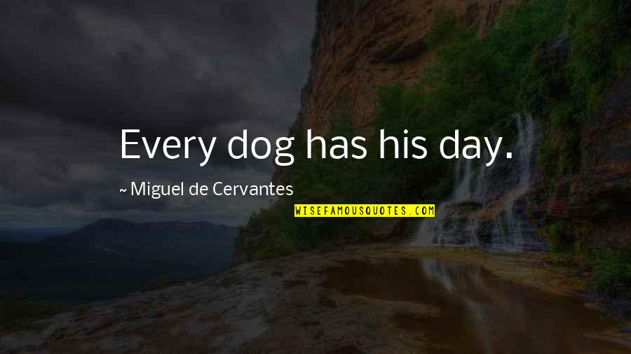Fun Day Out Quotes By Miguel De Cervantes: Every dog has his day.