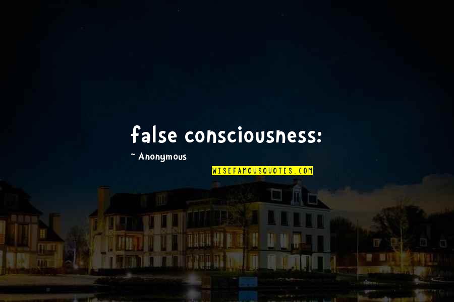 Fun Times And Memories Quotes By Anonymous: false consciousness: