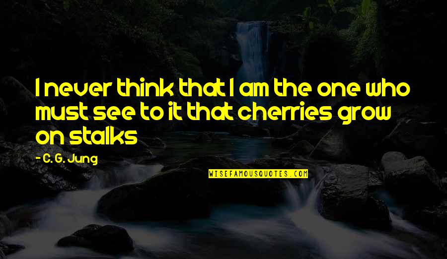 Funai Kodak Quotes By C. G. Jung: I never think that I am the one