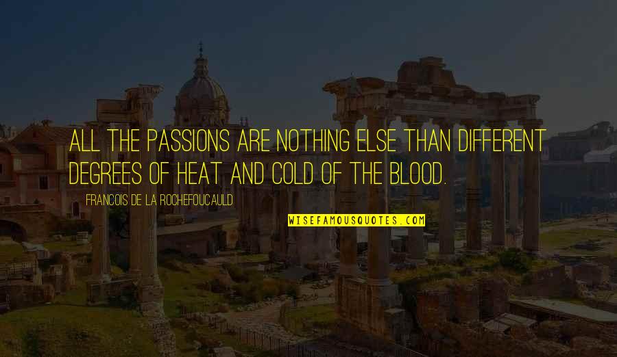 Fundora Vs Gallimore Quotes By Francois De La Rochefoucauld: All the passions are nothing else than different
