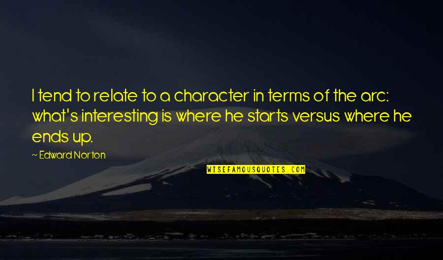 Funebres De El Quotes By Edward Norton: I tend to relate to a character in Funebres De El Quotes By Edward Norton: I tend to relate to a character in