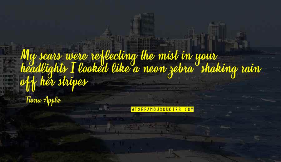 Funkiest Music Quotes By Fiona Apple: My scars were reflecting the mist in your Funkiest Music Quotes By Fiona Apple: My scars were reflecting the mist in your