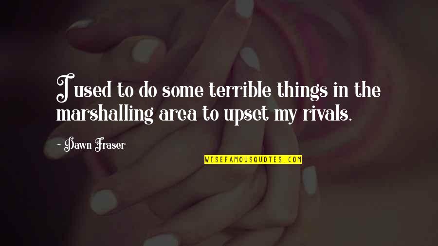 Funniest Paul Blart Quotes By Dawn Fraser: I used to do some terrible things in