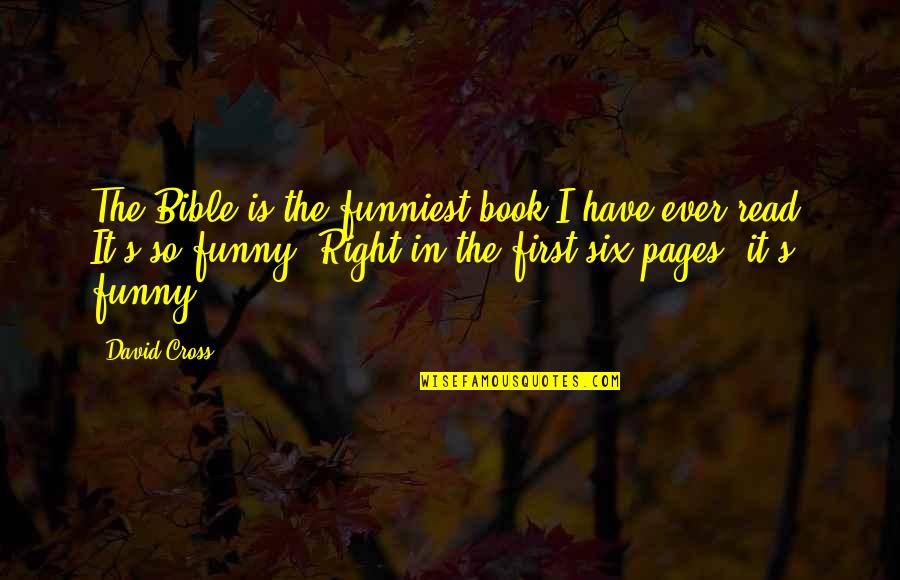 Funniest Quotes By David Cross: The Bible is the funniest book I have