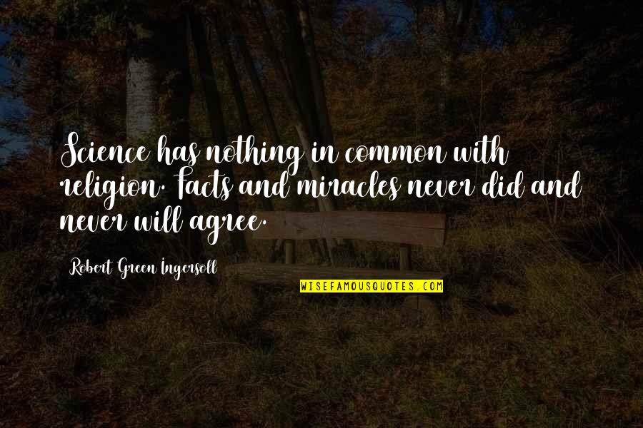 Funniest Will Ferrell Twitter Quotes By Robert Green Ingersoll: Science has nothing in common with religion. Facts