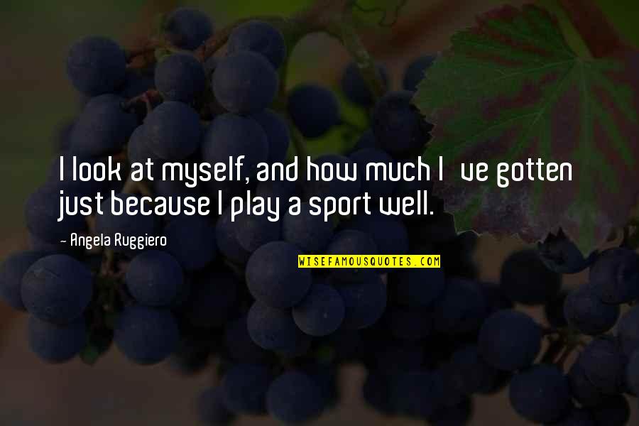 Funny Aa Meeting Quotes By Angela Ruggiero: I look at myself, and how much I've