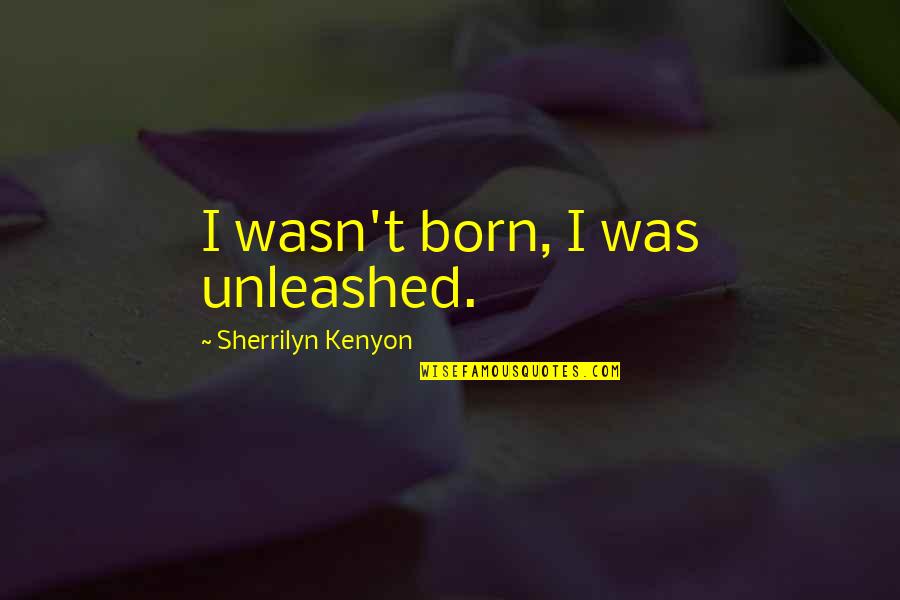 Funny Afghan Hound Quotes By Sherrilyn Kenyon: I wasn't born, I was unleashed.