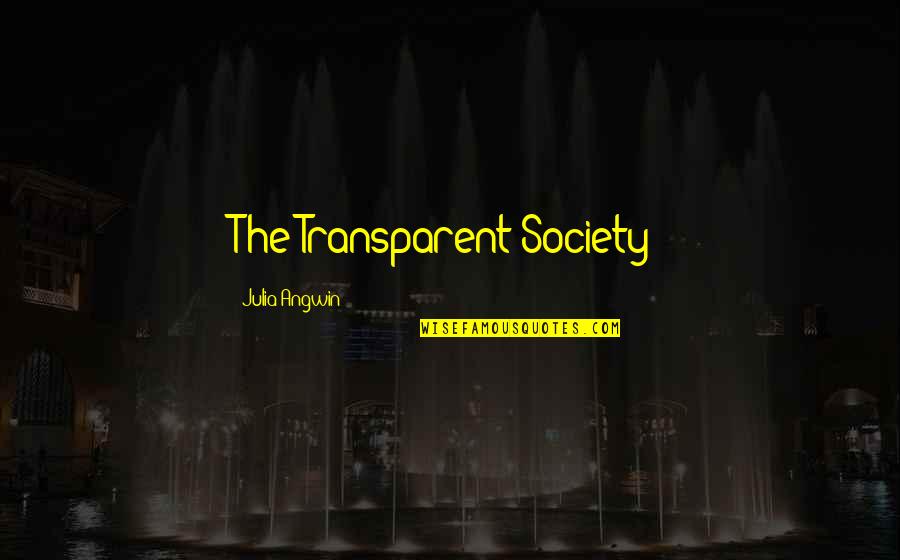 Funny Airlines Quotes By Julia Angwin: The Transparent Society: