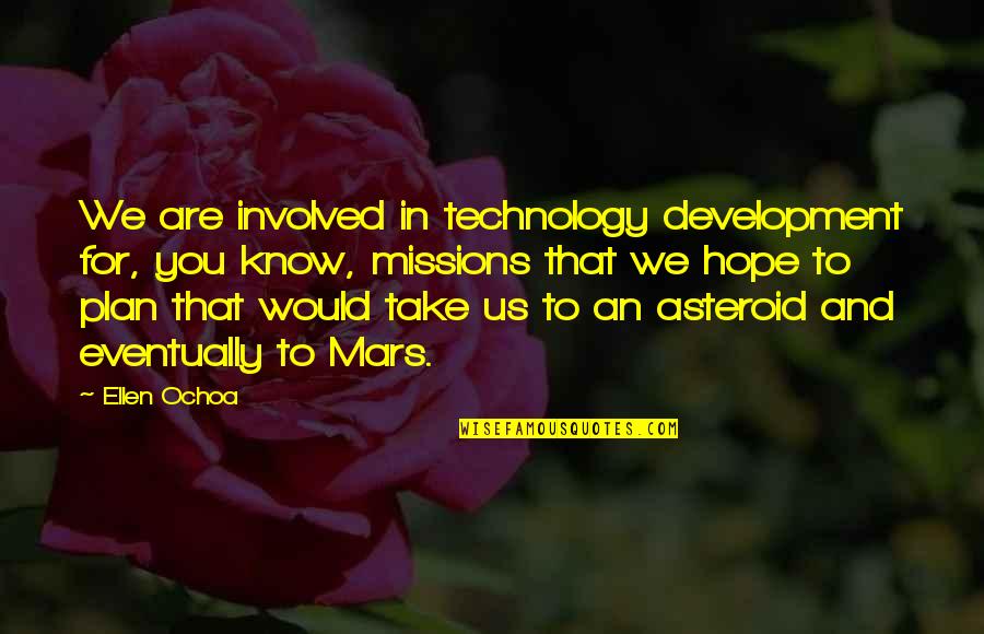 Funny Airtime Quotes By Ellen Ochoa: We are involved in technology development for, you Funny Airtime Quotes By Ellen Ochoa: We are involved in technology development for, you