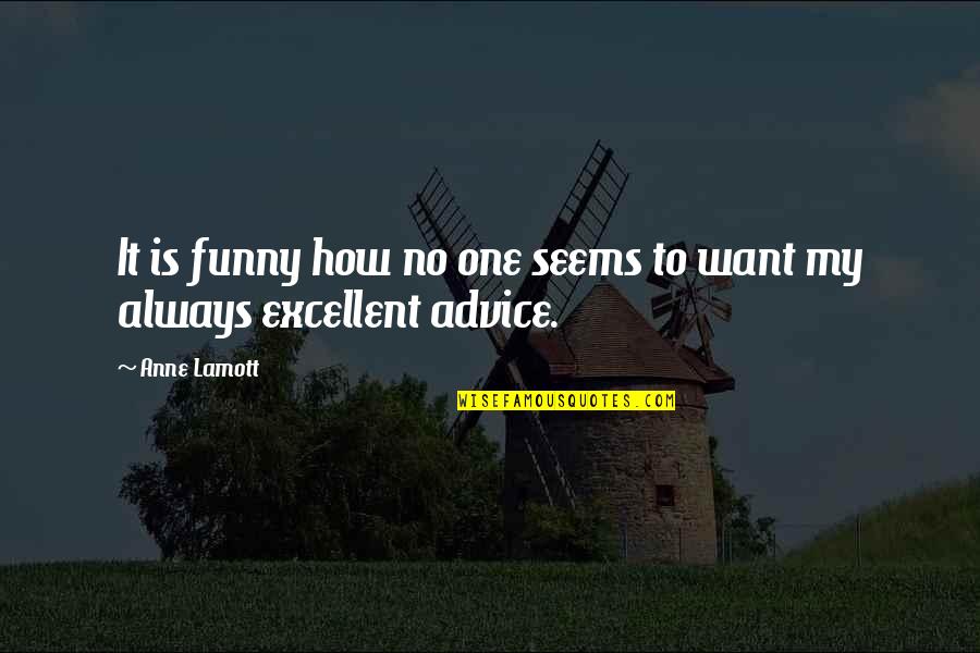 Funny All These Quotes By Anne Lamott: It is funny how no one seems to