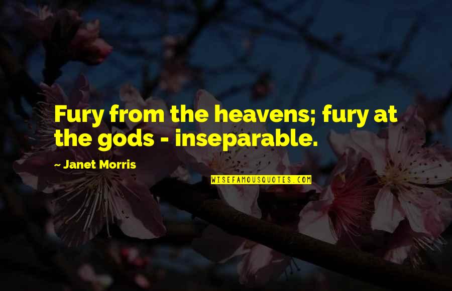 Funny Architecture Quotes By Janet Morris: Fury from the heavens; fury at the gods