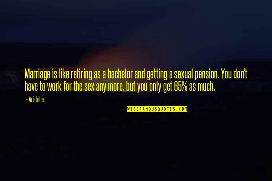 Funny Bachelors Quotes By Aristotle.: Marriage is like retiring as a bachelor and Funny Bachelors Quotes By Aristotle.: Marriage is like retiring as a bachelor and