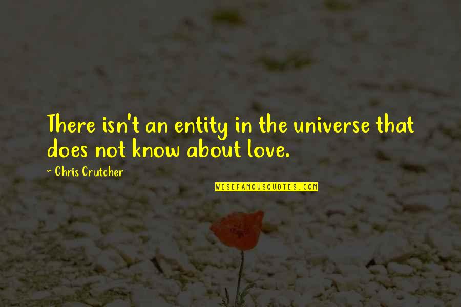 Funny Bad Valentines Day Quotes By Chris Crutcher: There isn't an entity in the universe that