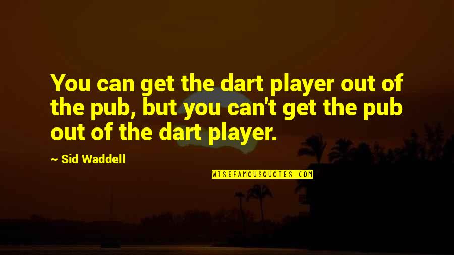 Funny Baseball Pitchers Quotes By Sid Waddell: You can get the dart player out of