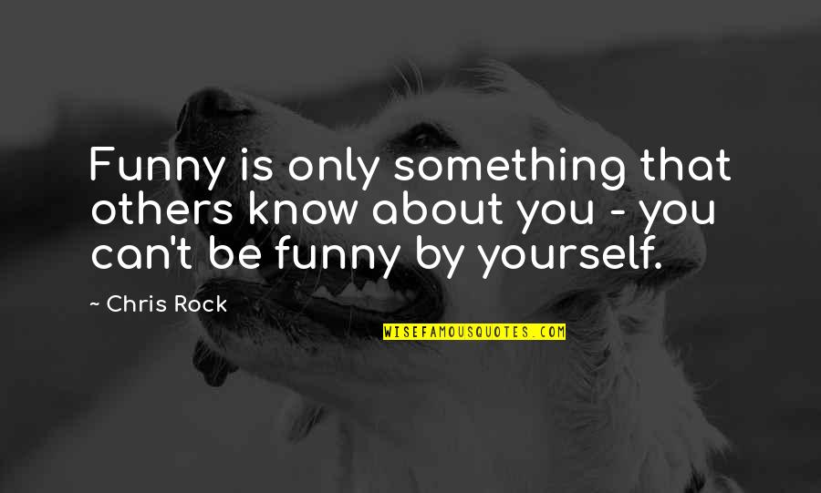 Funny Be Yourself Quotes By Chris Rock: Funny is only something that others know about