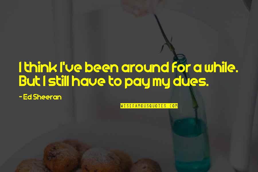 Funny Beaches Quotes By Ed Sheeran: I think I've been around for a while.