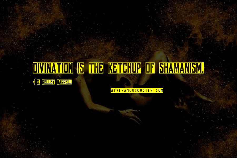 Funny Beauty Therapy Quotes By S. Kelley Harrell: Divination is the ketchup of shamanism.