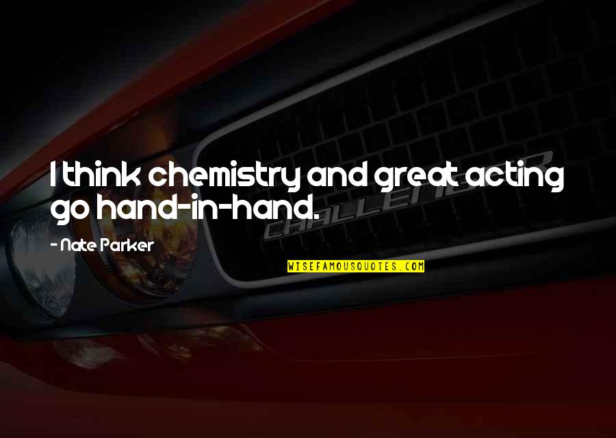 Funny Ben Stiller Quotes By Nate Parker: I think chemistry and great acting go hand-in-hand.