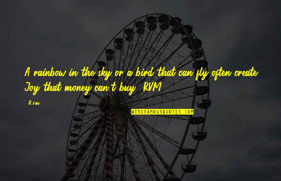 Funny Best Friend Senior Quotes By R.v.m.: A rainbow in the sky or a bird