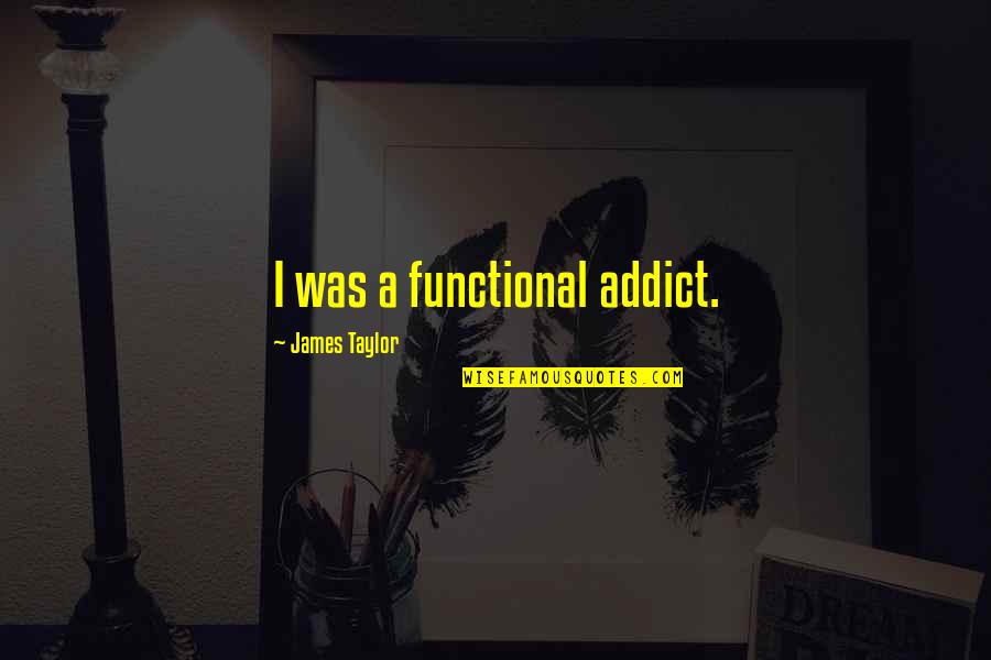 Funny Birthday Quotes By James Taylor: I was a functional addict.
