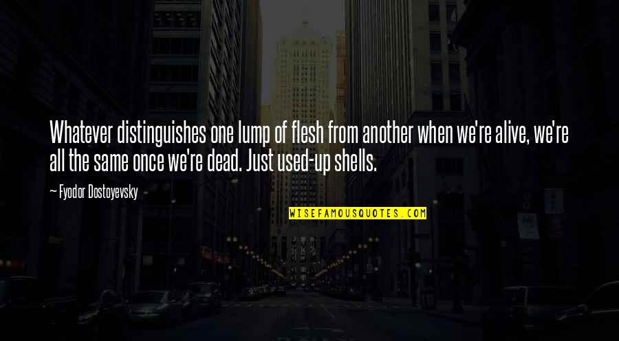 Funny Blackjack Quotes By Fyodor Dostoyevsky: Whatever distinguishes one lump of flesh from another