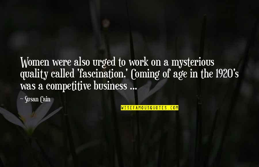 Funny Bomb Disposal Quotes By Susan Cain: Women were also urged to work on a