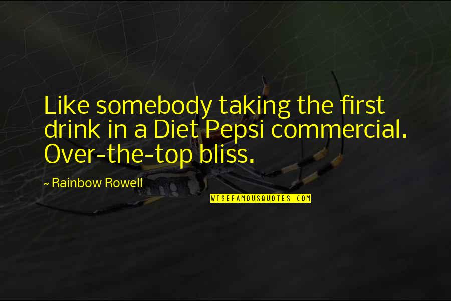 Funny Bridget Jones Quotes By Rainbow Rowell: Like somebody taking the first drink in a Funny Bridget Jones Quotes By Rainbow Rowell: Like somebody taking the first drink in a