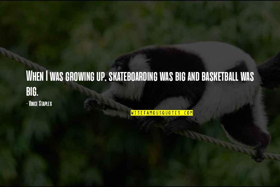 Funny Bring Me The Horizon Quotes By Vince Staples: When I was growing up, skateboarding was big
