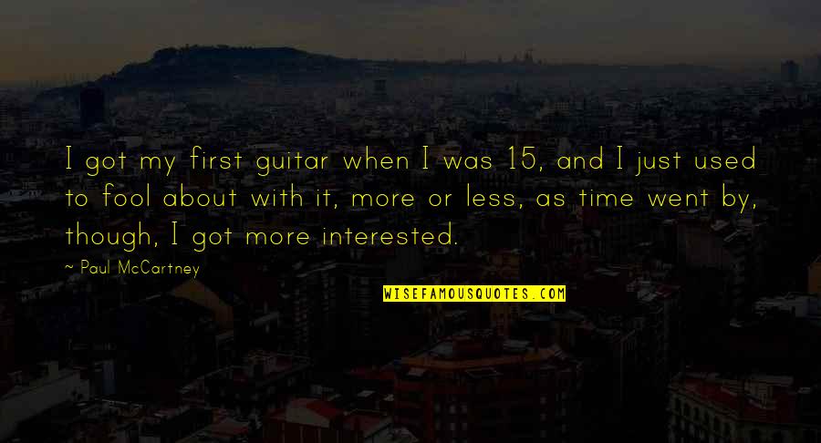 Funny Car Shopping Quotes By Paul McCartney: I got my first guitar when I was