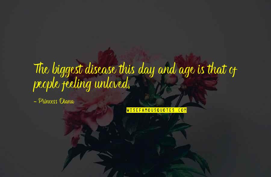 Funny Cardiology Quotes By Princess Diana: The biggest disease this day and age is