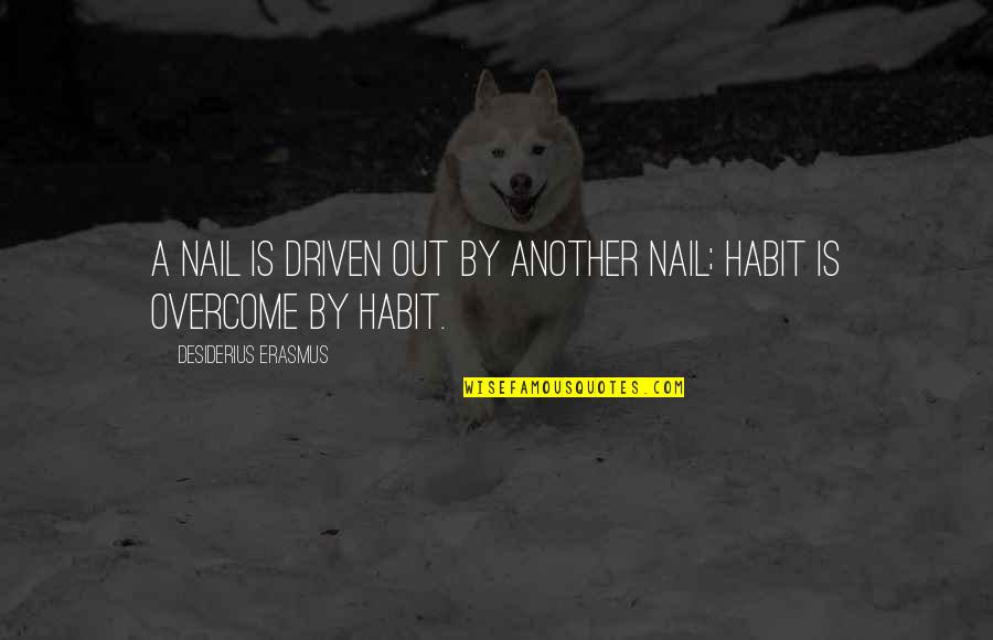 Funny Chat Status Quotes By Desiderius Erasmus: A nail is driven out by another nail; Funny Chat Status Quotes By Desiderius Erasmus: A nail is driven out by another nail;