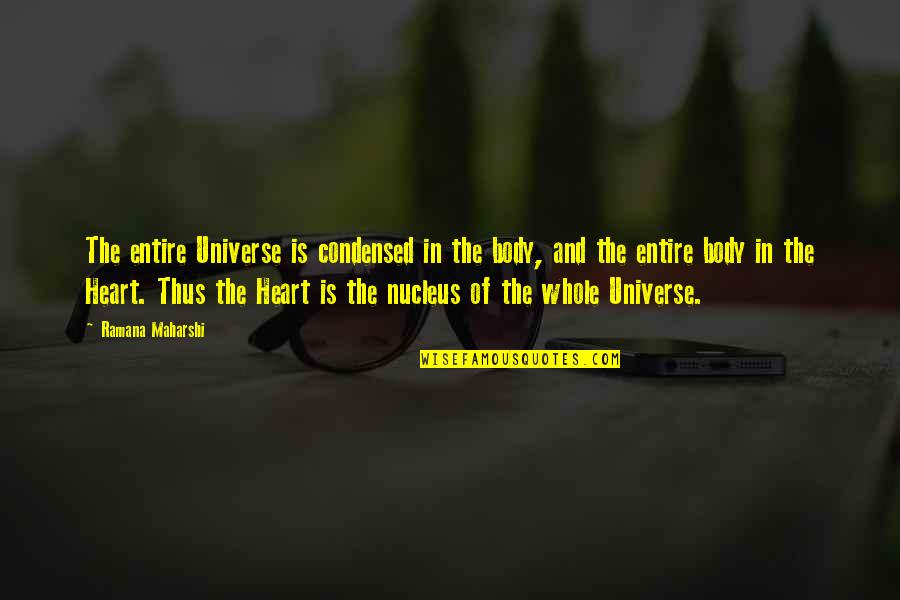 Funny Chlamydia Quotes By Ramana Maharshi: The entire Universe is condensed in the body, Funny Chlamydia Quotes By Ramana Maharshi: The entire Universe is condensed in the body,