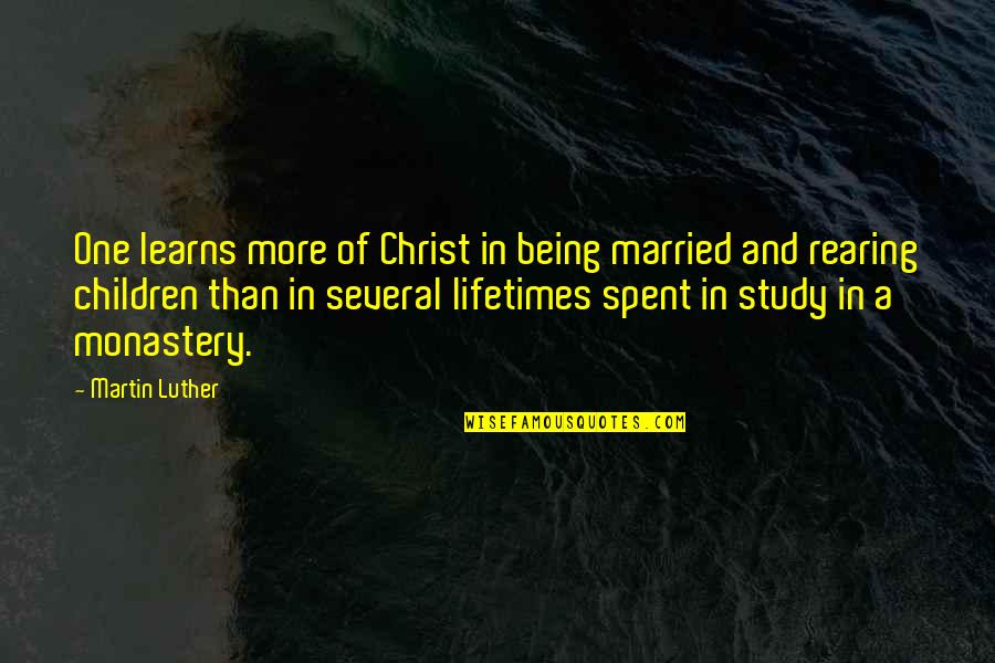 Funny Christmas Wrapping Quotes By Martin Luther: One learns more of Christ in being married Funny Christmas Wrapping Quotes By Martin Luther: One learns more of Christ in being married