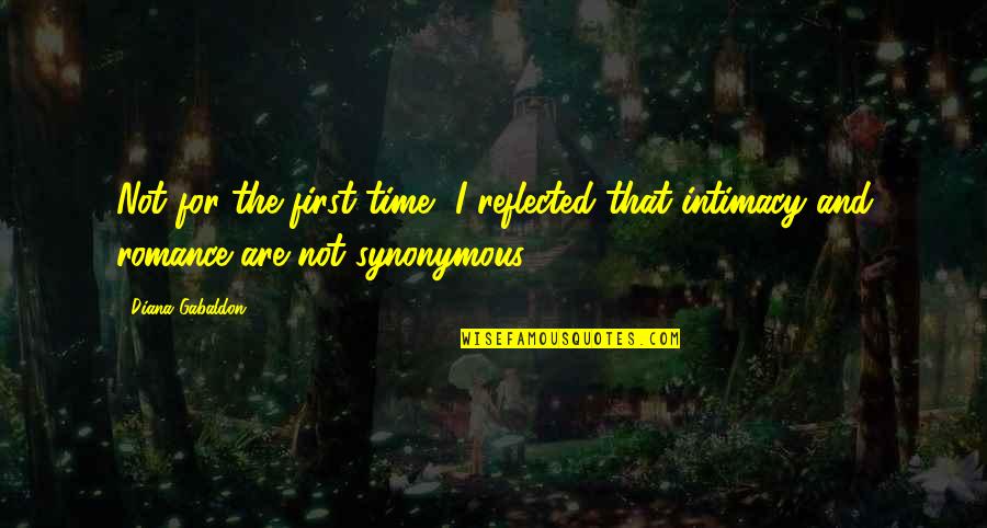 Funny Community Quotes By Diana Gabaldon: Not for the first time, I reflected that