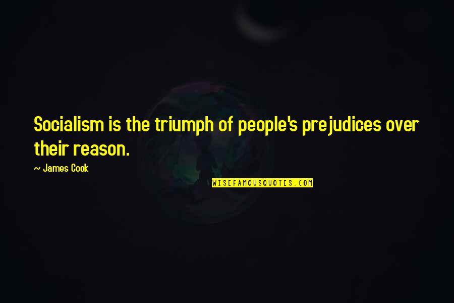 Funny Cousin Quotes By James Cook: Socialism is the triumph of people's prejudices over