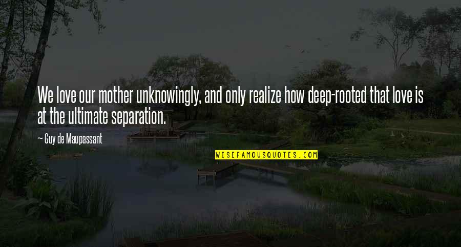 Funny Daddy Pig Quotes By Guy De Maupassant: We love our mother unknowingly, and only realize