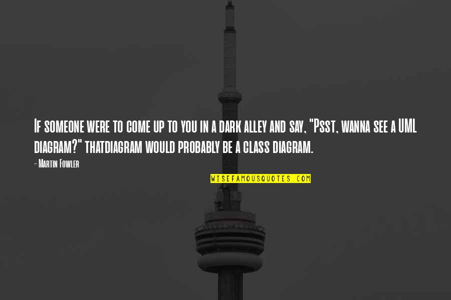 Funny Dark Quotes By Martin Fowler: If someone were to come up to you